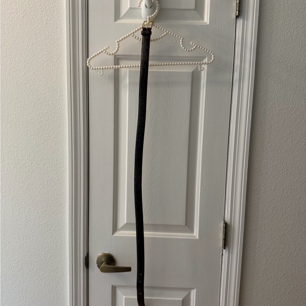 Dior Dark Brown Croc-Embossed Leather Watch Strap with Gold Buckle - Picture 2 of 7